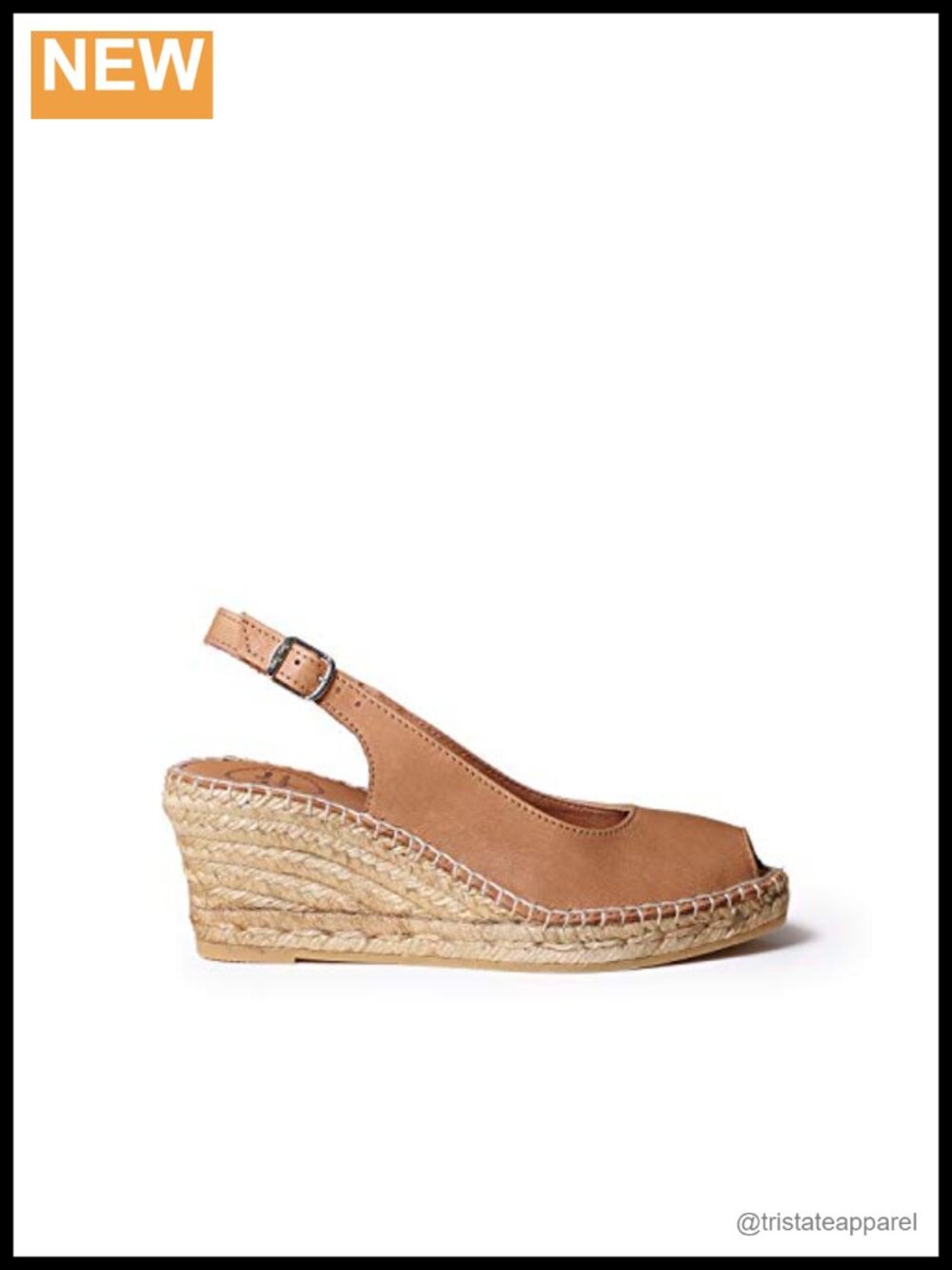 Toni Pons Croacia Leather Slingback Wedge Espadrille Sandals Peep Toe